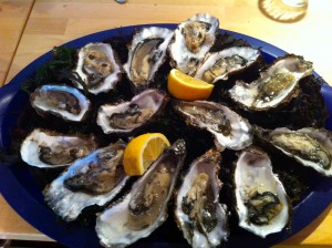 oesters op schaal