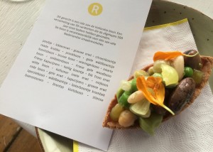 Amuse met 30 soorten bonen van RIJKS.